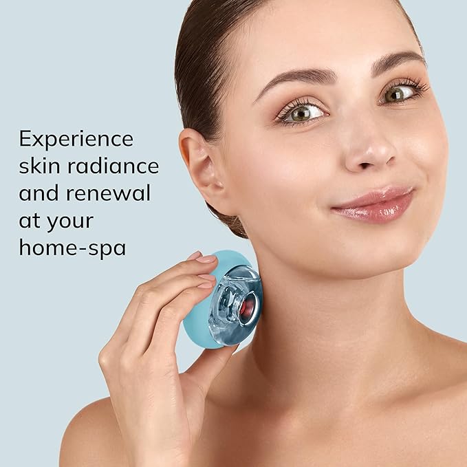 GESKE SmartAppGuided™ Sonic Cool &amp Warm Face &amp Body Massager | 9 in 1 | Electric Massager | Face &amp Body | Battery-Free Cooling &amp Warming | Firms Relaxes &amp De-Puffs Skin | with Sma
