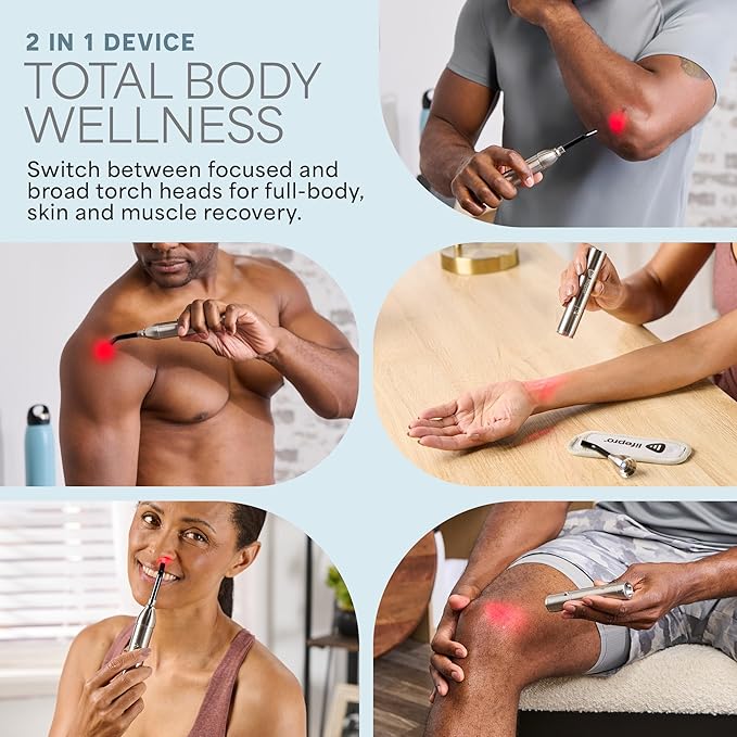 Lifepro Infrared &amp Red Light Therapy for Body &amp Muscles Wellness Support Portable Red Light Therapy Device Near Infrared Light Therapy for Body &amp Face