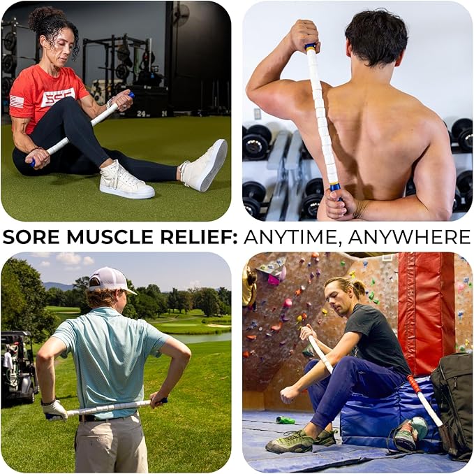 The Original Massage Stick - Self Myofasical Release Muscle Roller Stick - 24 Original Body Stick