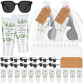 12 Sets Mini Sunscreen and Sunglasses Bulk for Wedding Party Spf30 Water Resistant Sunscreen Lotion Bulk 1oz Travel Size for Thank You Gifts Wedding Party Supplies (Eucalyptus)