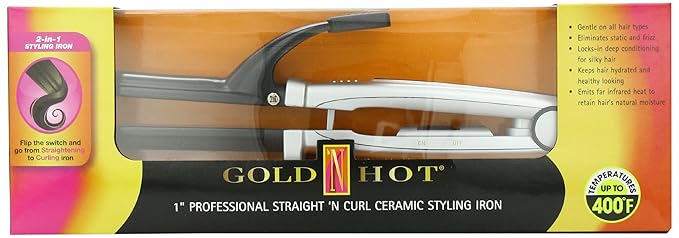 Belson 1 Ceramic Straight and Curl Iron 20 Ounce