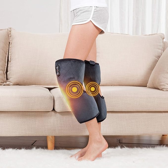 COMFIER Plug-in Heated Knee Massager for Knee Pain Relief with Vibration &amp HeatKnee Heating Pad Pair Knee Warmers for Men Women SeniorsLeg Massager FSA Eligible HSAMothers Day Gifts for Mom D