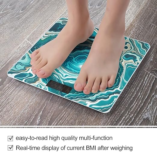 Tropical Tree Scale for Body Weight Highly Accurate Digital Bathroom Body Scale Digital Bathroom Scales for People Anti-Slip Large LCD Display Smart Scales