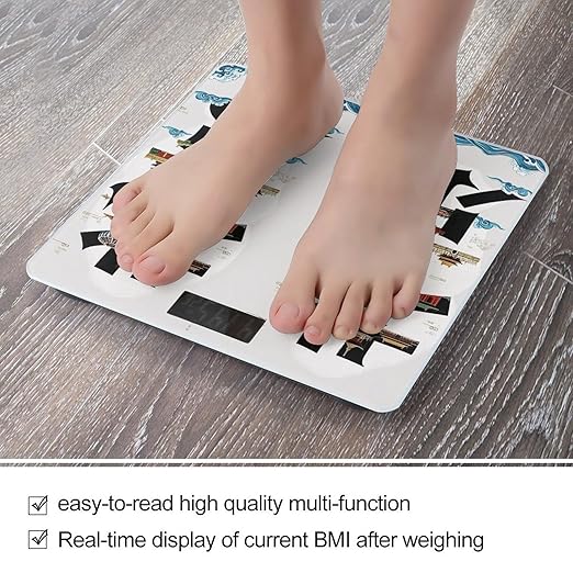 Digital Bathroom Scale for Body Weight Scale with Bright LCD Display High Accuracy Step-On Technology Auto On/Off Beijing China Digital Scales 400 Lbs /180kg