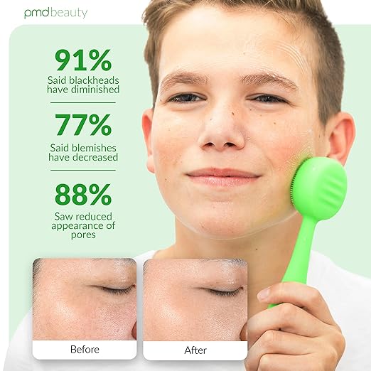 PMD Clean - Smart Facial Cleansing Device with Silicone Brush &amp Anti-Aging Massager