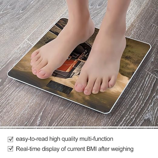 Freight Train Bathroom Scale Ultra-Bright Liquid Crystal Screen Weight Scale Accurate Bathroom Body Scales for Body Weight Bathroom Pet Home Bedroom Gift-Giving