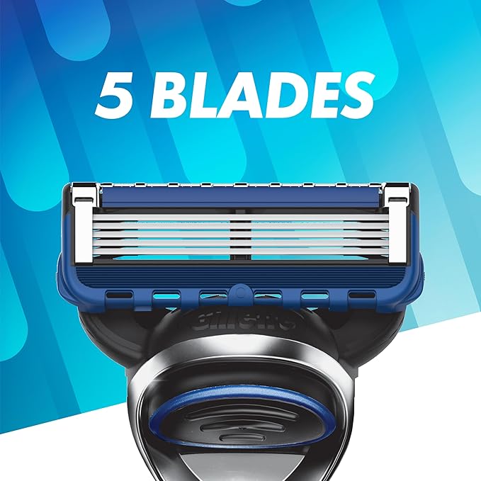 Gillette 5 Men's 5-Blade Razor Blade Refills 12 Count
