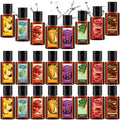 Frienda 24 Pcs Scented Mini Hand Sanitizers Bulk 1 Fl oz Brown Compact Bottle Travel Size Hand Sanitizer Assorted Scents Employee Appreciation Gifts for Coworker Staff Teacher Nurse Thank You Gifts