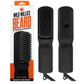 Wild Willies Beard Straightener for Men - 3 Temperature Settings Tourmaline Ceramic Heated Beard Brush &amp Hot Comb - Portable Ionic Technology Coarse &amp Curly Hair 400F - Grooming Tool
