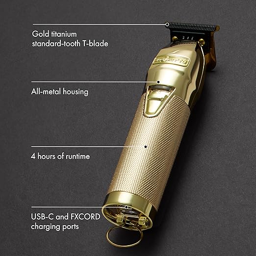 BaBylissPRO FX+ Professional Barber Cord/Cordless Hair Trimmers – Beard Trimmer for Men Professional Stylist &amp Barber Clippers USB-C Cordless Hair Trimmers for Men
