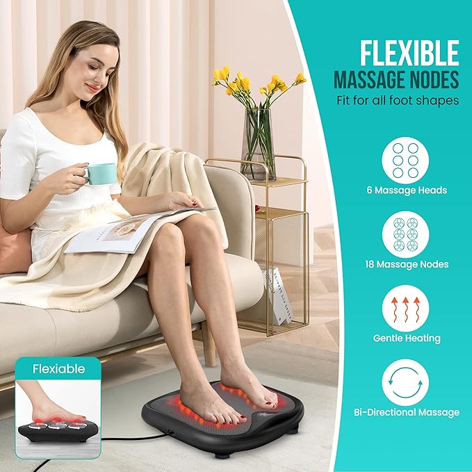 Snailax Back Massage and Foot Massager Bundle