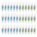 PURELL Advanced Hand Sanitizer Variety Pack Naturals and Refreshing Gel 1 fl oz Travel Size Flip Cap Bottle with JELLY WRAP Carrier (Pack of 36) - 3900-36-CMRFRAG