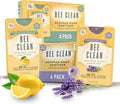 8-Pack Bundle Hand Sanitizer Spray - 4 Lavender + 4 Citrus Peppermint Travel Size Mist Spray with Organic Ethyl Alcohol Beeswax - Moisturizing with Essential Oils Non-Toxic Made in USA