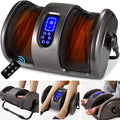 Best Choice Products Heated Shiatsu Foot Massager for Pain Relief Plantar Fasciitis Neuropathy Blood Circulation w/Compact Design - Gray