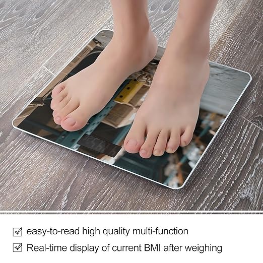 Digital Bathroom Scale for Body Weight Scale with Bright LCD Display High Accuracy Step-On Technology Auto On/Off Warehouse Rat Digital Scales 400 Lbs /180kg