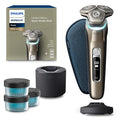 Philips Norelco Shaver Series 9000 Space Grade Edition Wet &amp Dry Electric Shaver with Lift &amp Cut Shaving System Pop-up Trimmer Cleaning Pod &amp 3 Cartridges Charge Stand &amp Travel Ca