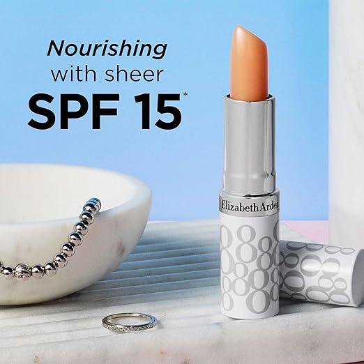 Elizabeth Arden Eight Hour Cream Lip Protectant Stick SPF 15 Sunscreen Balm Moisturizer for Dry Cracked Lips with Shea Butter Coconut Oil &amp Vitamin E 0.13 oz