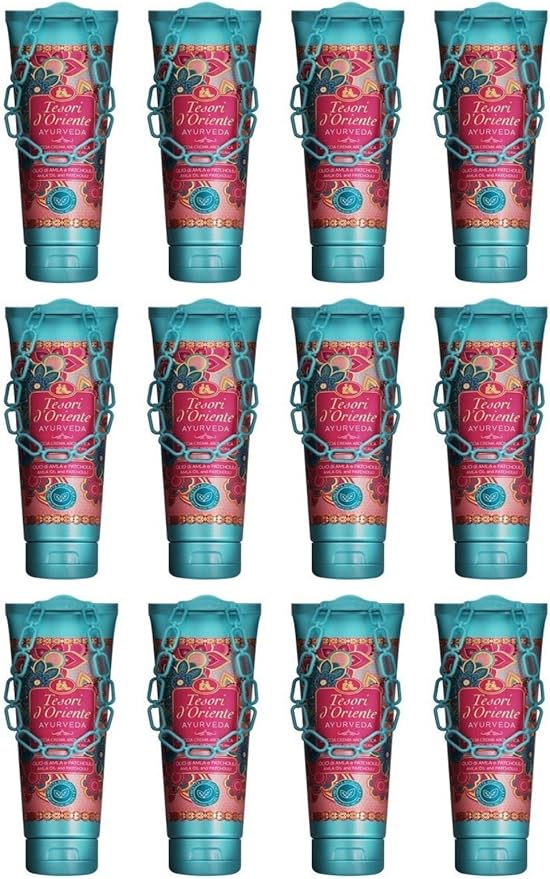 Tesori d'Oriente: Ayurveda Aromatic Shower Cream - 250 Ml (8.45us Fl Oz) pack of 12