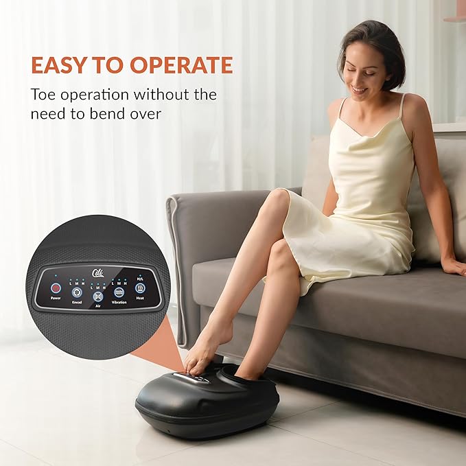 CILI Cordless Neck Massager Pillow &amp Foot Massager