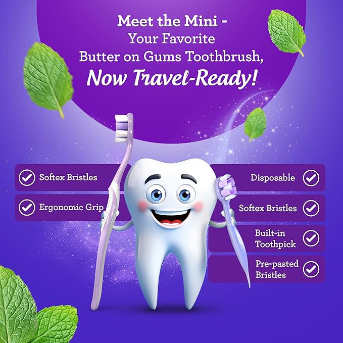 GuruNanda Fresh Start Oral Care Bundle – 70ct Disposable Pre-Pasted Toothbrushes &amp 8oz CocoMint Oil Pulling for Easy Refreshing Oral Hygiene
