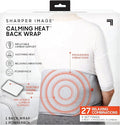 Calming Heat Back Wrap by Sharper Image with Power Pack | Cordless Electric Inflatable Heating Pad Auto Shut-Off Gift for Holidays Women &amp Men | 3 Heat 3 Vibrating Massage &amp 3 Lumbar Setti