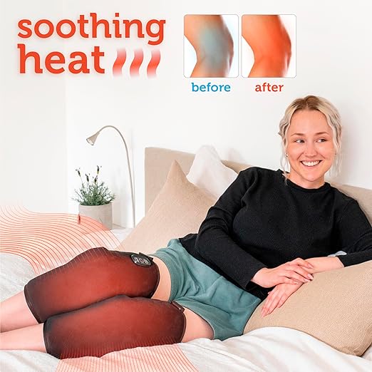 COMFIER Knee MassagerHeating Pad for KneeKnee Heating Pad for Pain Relief with 2 Heat LevelsKnee Warmer with Auto Shut-Off
