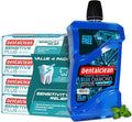 Dentalclean Alcohol-Free Mouthwash 33.8 Fl Oz (Blue Diamond Mint) + Pack of 4 Toothpaste Gel – Sensitivity Relief – Mild Mint – 3.7 oz