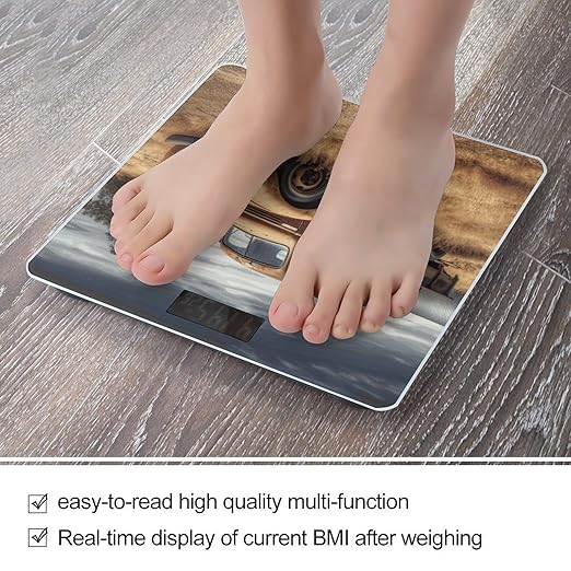 Old Truck Car Bathroom ScaleHighly Accurate Digital Weighing Machine for People Bright LED Display Weight Scale for The Aldult Home Use