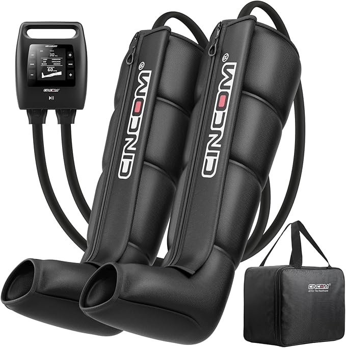 CINCOM Cordless Leg Recovery System with Dynamic Compression Massage Technology - 3 Different Sizes for Everyone (Small)