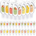 24 Pack Scented Hand Sanitizers Keychain Gift Mini Hand Sanitizer Bulk 1 oz Travel Size Sanitizer Keychain Set Thank You Gift for Teacher Nurse Coworker Graduation Party Favors Treat Goodie Bags