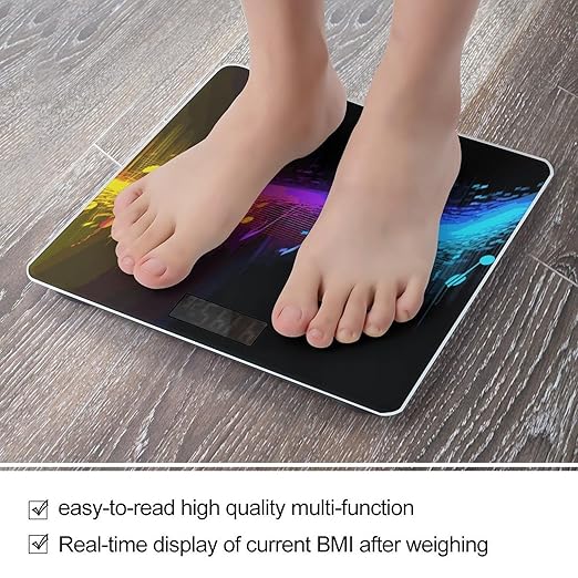 Music Spectrum Bathroom ScaleHighly Accurate Digital Weighing Machine for People Bright LED Display Weight Scale for The Aldult Home Use