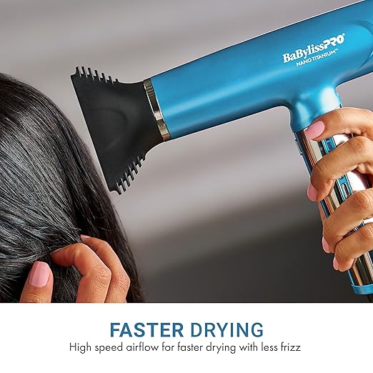 Nano Titanium Professional Nano Light Ionic Dual-Voltage Lightweight Hair Dryer Portable Travel Professional Styling Tool with Diffuser Blow Dryer Set for All Hair Types