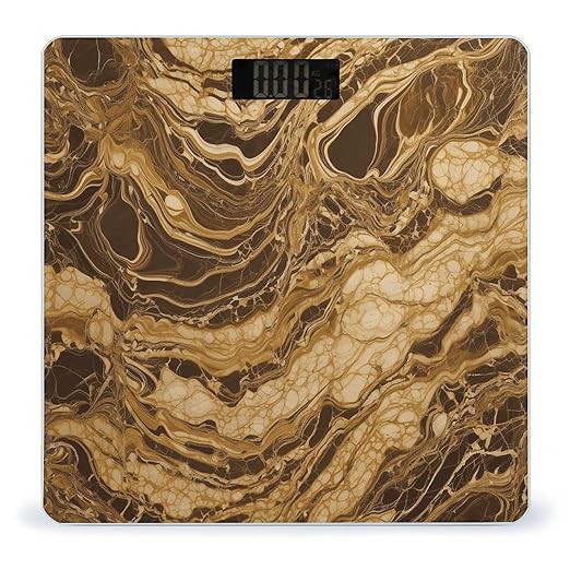 Golden Marble Scale for Body Weight Digital Bathroom Scale Accurate Smart Weight Scales with Large Display Weighing Machine High Precision Scales