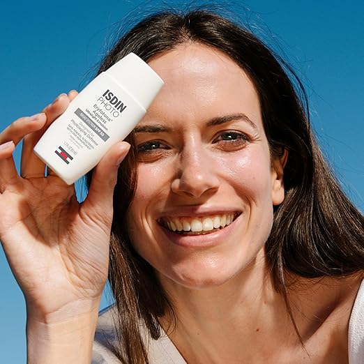 ISDIN Eryfotona Ageless Tinted Mineral Sunscreen SPF 50 Anti-Aging Face Sunscreen with Zinc Oxide DNA Repairsomes &amp Vitamin E Universal Tint No White Cast Dermatologist Recommended