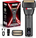 WMARK Electric Foil Shavers for Men Electric Razor for Men Cordless High Speed Motor 9000RPM Titanium Coated Floating 2 Blades LED Display IPX6 Waterproof Wet Dry Face Razor USB-C Black NG-7982