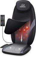 Snailax Neck and Back Massager with Heat Massage Chair Pad Back Massager for Pain Relief Deep Tissue Chair Massage Pad with 10 Deep Kneading Nodes for Office Home Gifts for DadMom
