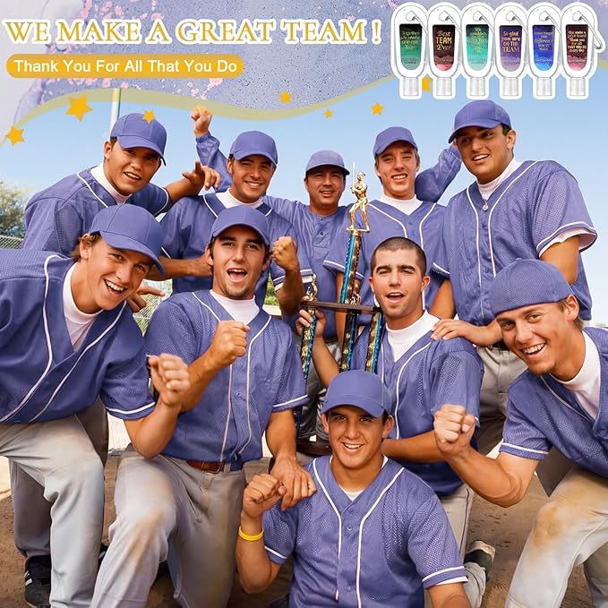 24 Pack Team Appreciation Gift Scented Hand Sanitizers Keychain Mini Hand Sanitizer Gel Bulk 1 oz Travel Size Thank You Gift for Team Coworker Colleague Friend Graduation Party Favors