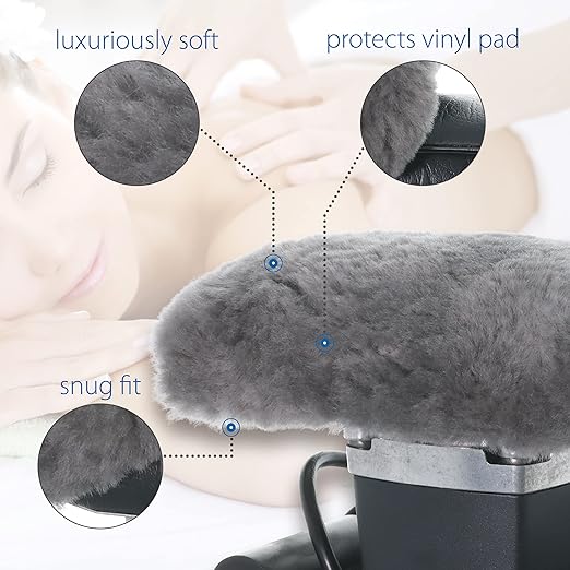 Core Products Jeanie Rub Variable Speed Massager Sheepskin Pad Cover Bundle