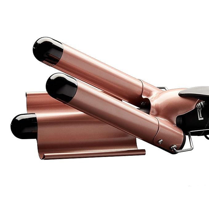 RED by KISS Ceramic Tourmaline Professional Curling Iron (1 Triple Barrel)