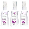 BU SPF 30 Sunscreen Spray for Face and Body Non Aerosol Spray Ultrafine WOWmist TSA Travel Size Sunscreen Clear Non Greasy Water Resistant White Sage 1 oz