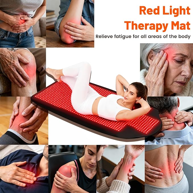 Red Light Therapy Mat for Body Upgraded Large 73 x 33 Red Light Therapy Blanket 3 in 1 Infrared LED Beads 660nm &amp 850nm Adjustable Timer &amp Intensity for Full Body Pain Relief (73 x 33 S