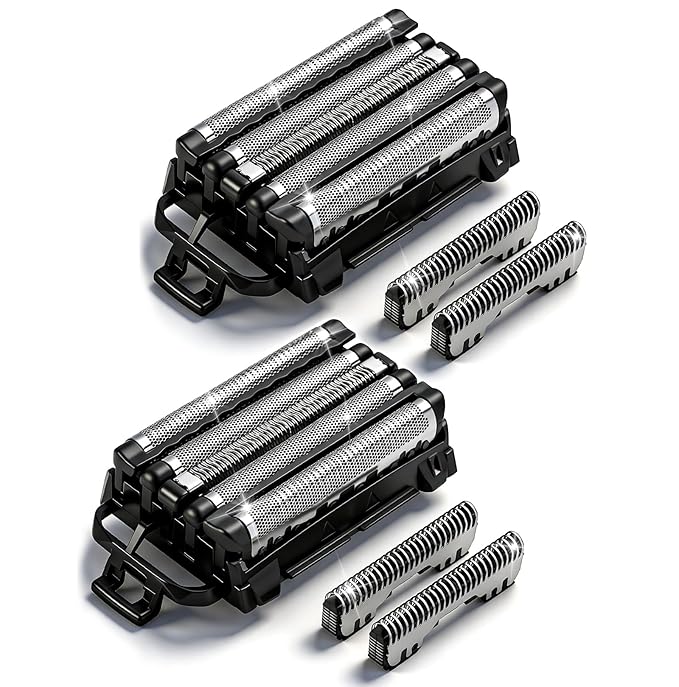 WES9032 Shaver Replacement Foil Head Compatible with Panasonic ARC5 Replacement Blades Suitable for models ES-LV97-K ES-LV67-K ES-LV95-S and ES-LV65-S (9032-2PCS)