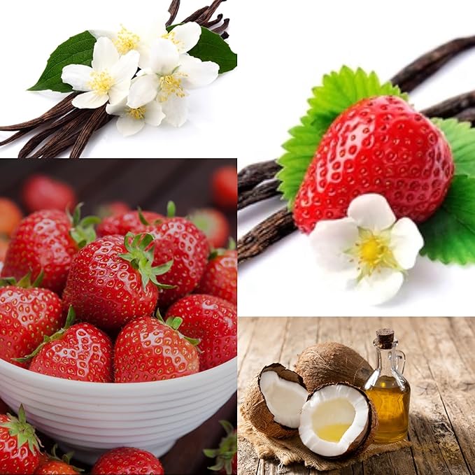 STRAWBERRY VANILLA BODY WASH INFUSED WITH NOURISHING COCONUT OIL AND BOTANCAL EXTARCT 32 FL OZ