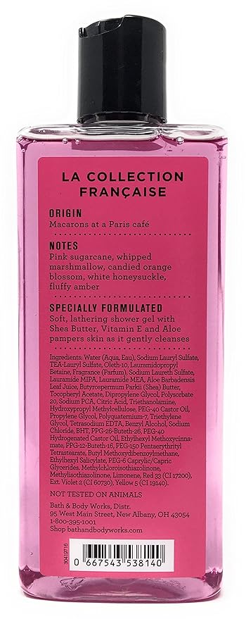 Bath &amp Body Works 8 Ounce Shower Gel Bonjour Paris