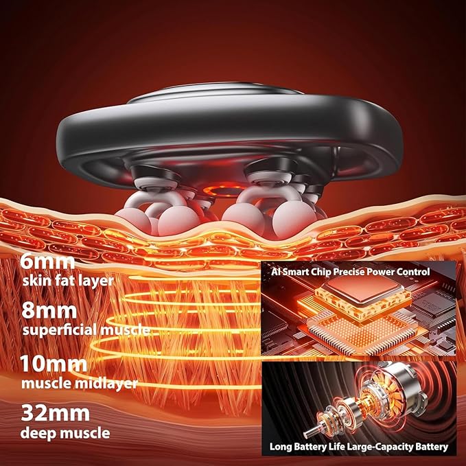 12 Heads Muscle Massage Gun Deep Tissue with 3 Model &amp 30 Levels Cordless Quiet Back Massager for Pain Relief Deep Tissue Neck Massager Birthday Gifts for Men 4k Smart Display