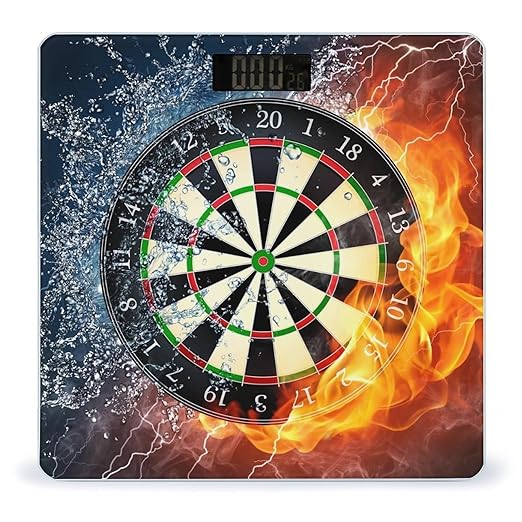 Darts Board Scale for Body Weight Digital Bathroom Scale Precision Smart Weighing Scales with Clear LED Display Accurate High Precision Scales Weighing Machine