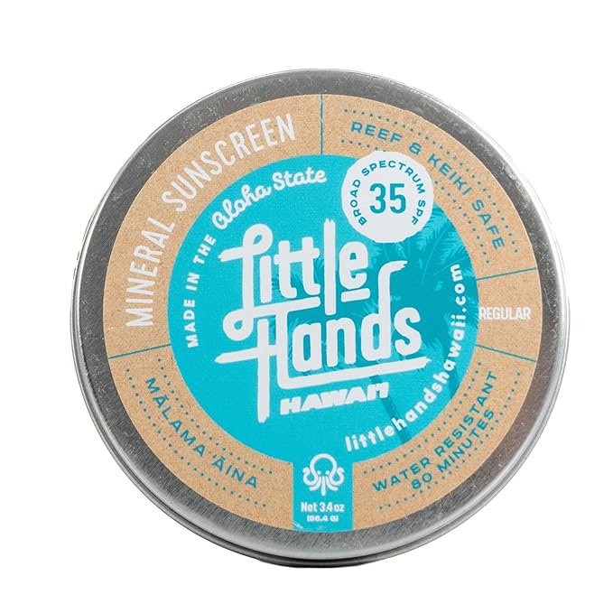 Mineral Sunscreen SPF 35 Non Nano Zinc Oxide Natural Face &amp Body Sunscreen Water Resistant 80 Min Sensitive Skin 3.4 oz