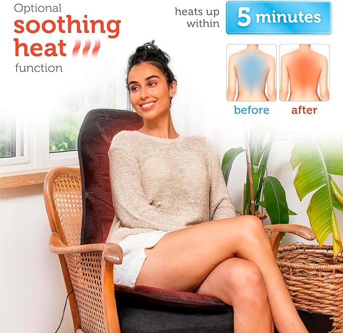 COMFIER Cordless Neck Massager &amp Massage Seat Cushion