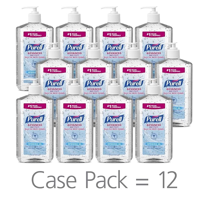 Purell Instant Hand Sanitizer 20 Oz. Pump Bottles Pack of 12