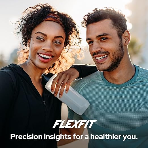 FlexFit Scale for Body Weight and Fat Percentage 8 Electrodes High Precision Digital Scale Accurate Measurement of 56 Body Indicators Bathroom Smart Scales with Large Color Display